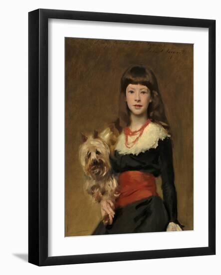 Miss Beatrice Townsend, 1882 (Oil on Canvas)-John Singer Sargent-Framed Giclee Print