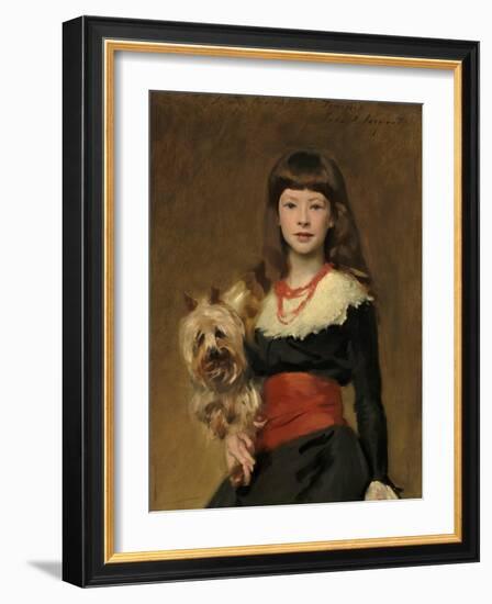 Miss Beatrice Townsend, 1882 (Oil on Canvas)-John Singer Sargent-Framed Giclee Print