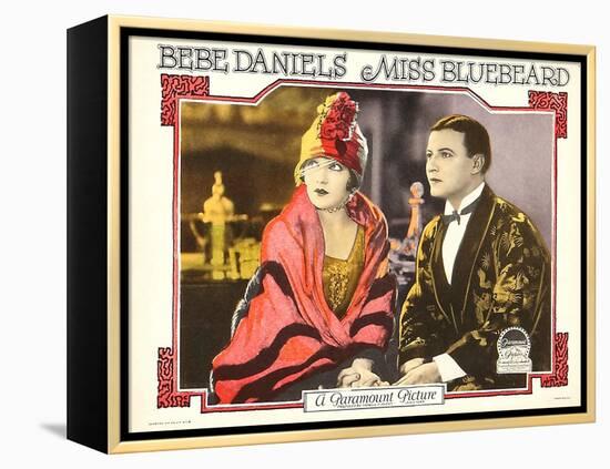 MISS BLUEBEARD, from left: Bebe Daniels, Robert Frazer, 1925-null-Framed Stretched Canvas