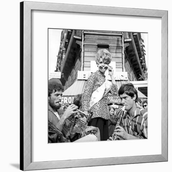 Miss Boul Mich (Boulevard St Michel)Paris, 11 July 1965-null-Framed Photo