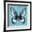 Miss Butterfly Agenor Sq - Turquoise-Philippe Hugonnard-Framed Photographic Print