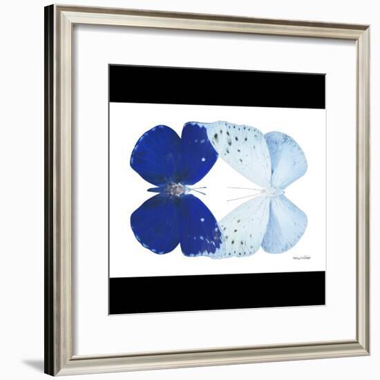 Miss Butterfly Duo Catoploea Sq - X-Ray B&W Edition-Philippe Hugonnard-Framed Photographic Print
