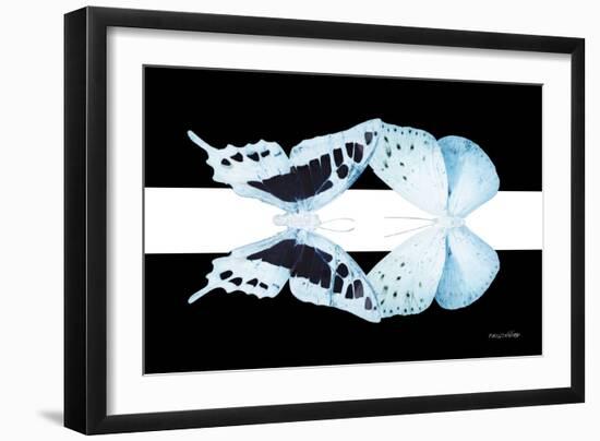 Miss Butterfly Duo Cloanthaea - X-Ray B&W Edition-Philippe Hugonnard-Framed Photographic Print