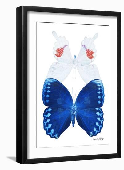 Miss Butterfly Duo Formohermos II - X-Ray White Edition-Philippe Hugonnard-Framed Photographic Print