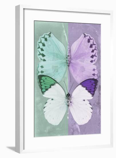 Miss Butterfly Duo Formoia - Coral Green & Mauve-Philippe Hugonnard-Framed Photographic Print