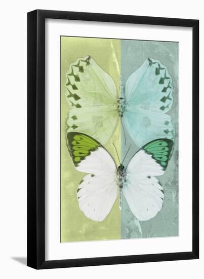 Miss Butterfly Duo Formoia - Lime Green & Coral Green-Philippe Hugonnard-Framed Photographic Print