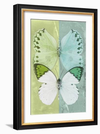 Miss Butterfly Duo Formoia - Lime Green & Coral Green-Philippe Hugonnard-Framed Photographic Print