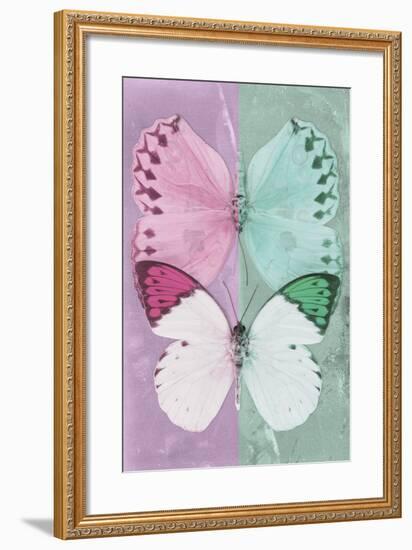 Miss Butterfly Duo Formoia - Pink & Coral Green-Philippe Hugonnard-Framed Photographic Print