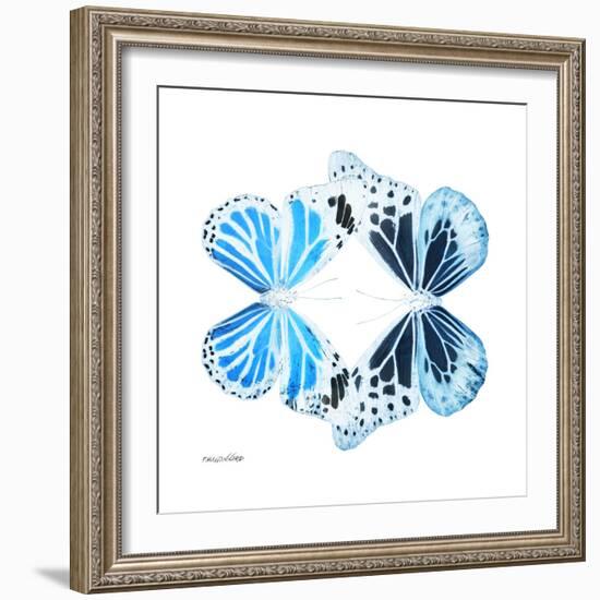 Miss Butterfly Duo Genuswing Sq - X-Ray White Edition-Philippe Hugonnard-Framed Photographic Print