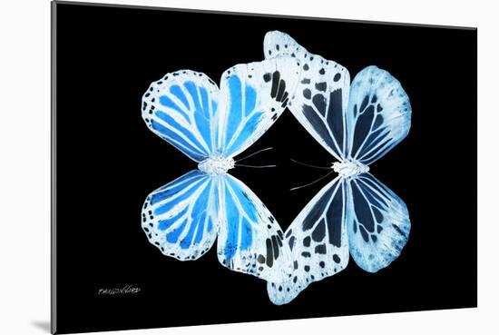 Miss Butterfly Duo Genuswing - X-Ray Black Edition-Philippe Hugonnard-Mounted Photographic Print