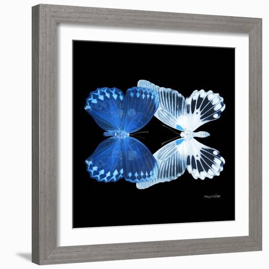 Miss Butterfly Duo Memhowqua Sq - X-Ray Black Edition-Philippe Hugonnard-Framed Photographic Print