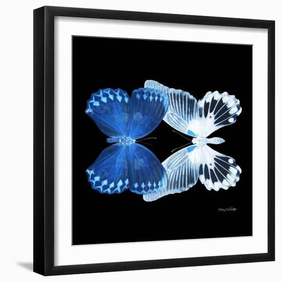 Miss Butterfly Duo Memhowqua Sq - X-Ray Black Edition-Philippe Hugonnard-Framed Photographic Print