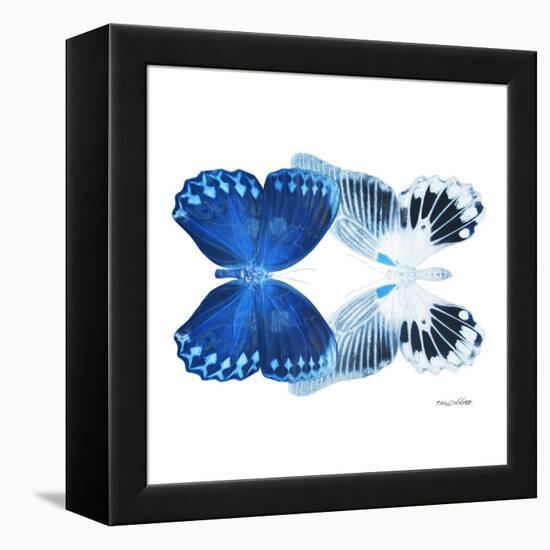 Miss Butterfly Duo Memhowqua Sq - X-Ray White Edition-Philippe Hugonnard-Framed Stretched Canvas