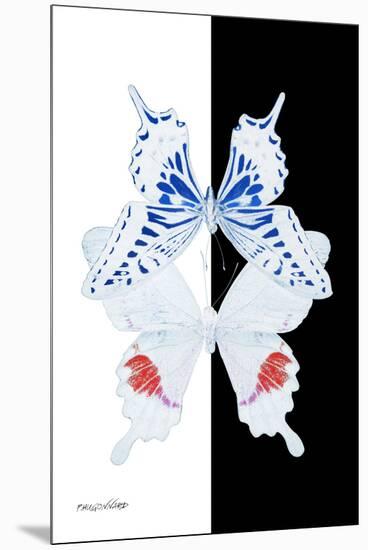 Miss Butterfly Duo Parisuthus II - X-Ray B&W Edition-Philippe Hugonnard-Mounted Premium Photographic Print