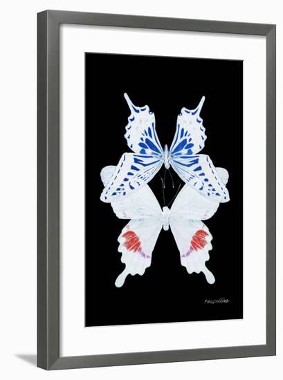 Miss Butterfly Duo Parisuthus II - X-Ray Black Edition-Philippe Hugonnard-Framed Premium Photographic Print