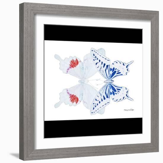 Miss Butterfly Duo Parisuthus Sq - X-Ray B&W Edition-Philippe Hugonnard-Framed Photographic Print