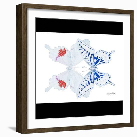 Miss Butterfly Duo Parisuthus Sq - X-Ray B&W Edition-Philippe Hugonnard-Framed Photographic Print