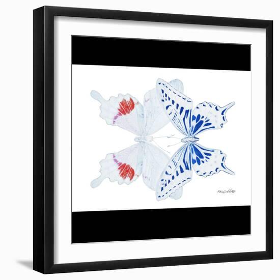 Miss Butterfly Duo Parisuthus Sq - X-Ray B&W Edition-Philippe Hugonnard-Framed Photographic Print