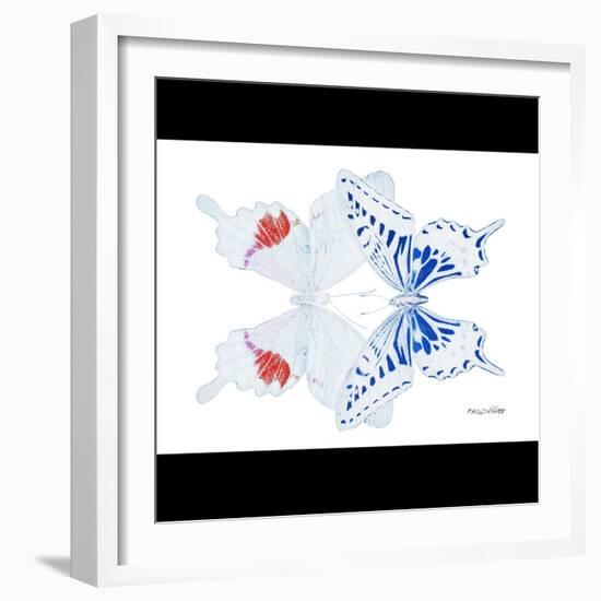 Miss Butterfly Duo Parisuthus Sq - X-Ray B&W Edition-Philippe Hugonnard-Framed Photographic Print