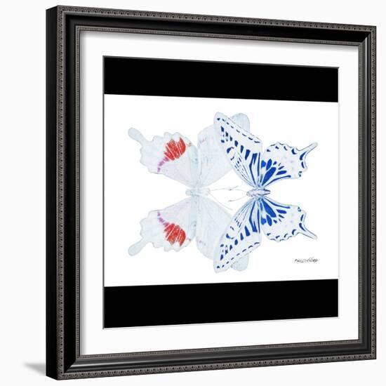 Miss Butterfly Duo Parisuthus Sq - X-Ray B&W Edition-Philippe Hugonnard-Framed Photographic Print