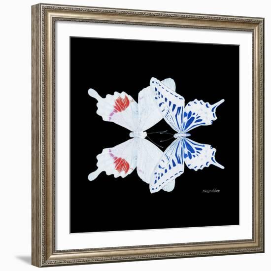 Miss Butterfly Duo Parisuthus Sq - X-Ray Black Edition-Philippe Hugonnard-Framed Photographic Print