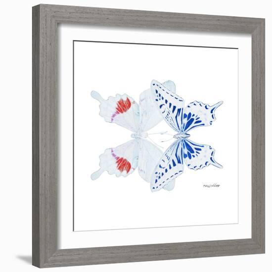 Miss Butterfly Duo Parisuthus Sq - X-Ray White Edition-Philippe Hugonnard-Framed Photographic Print