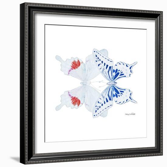 Miss Butterfly Duo Parisuthus Sq - X-Ray White Edition-Philippe Hugonnard-Framed Photographic Print