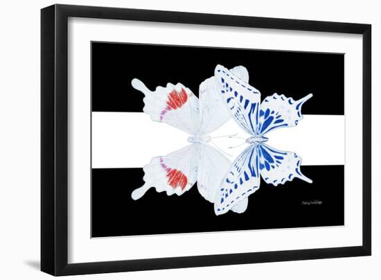 Miss Butterfly Duo Parisuthus - X-Ray B&W Edition II-Philippe Hugonnard-Framed Photographic Print