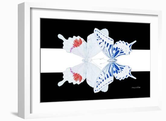 Miss Butterfly Duo Parisuthus - X-Ray B&W Edition II-Philippe Hugonnard-Framed Photographic Print