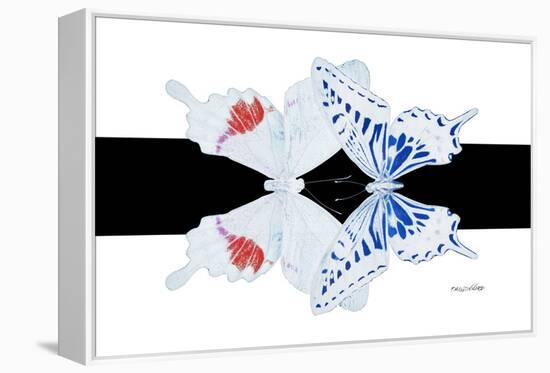 Miss Butterfly Duo Parisuthus - X-Ray B&W Edition-Philippe Hugonnard-Framed Premier Image Canvas