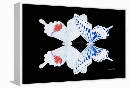 Miss Butterfly Duo Parisuthus - X-Ray Black Edition-Philippe Hugonnard-Framed Premier Image Canvas