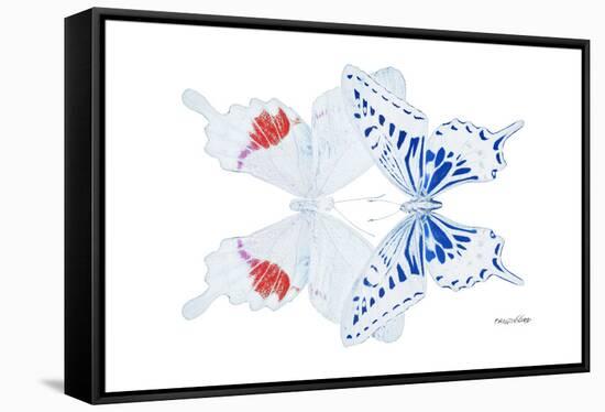 Miss Butterfly Duo Parisuthus - X-Ray White Edition-Philippe Hugonnard-Framed Stretched Canvas