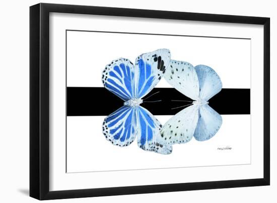 Miss Butterfly Duo Salateuploea - X-Ray B&W Edition-Philippe Hugonnard-Framed Photographic Print