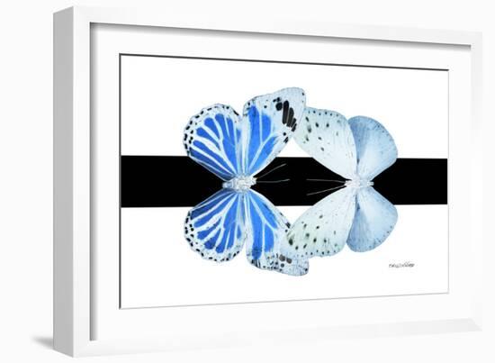 Miss Butterfly Duo Salateuploea - X-Ray B&W Edition-Philippe Hugonnard-Framed Photographic Print