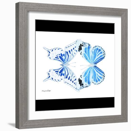 Miss Butterfly Duo Xugenutia Sq - X-Ray B&W Edition-Philippe Hugonnard-Framed Photographic Print