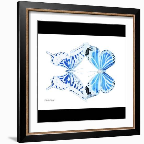 Miss Butterfly Duo Xugenutia Sq - X-Ray B&W Edition-Philippe Hugonnard-Framed Photographic Print