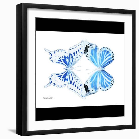 Miss Butterfly Duo Xugenutia Sq - X-Ray B&W Edition-Philippe Hugonnard-Framed Photographic Print