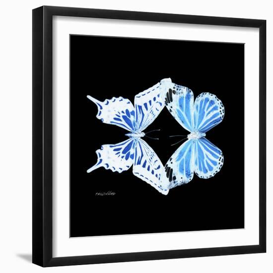 Miss Butterfly Duo Xugenutia Sq - X-Ray Black Edition-Philippe Hugonnard-Framed Photographic Print