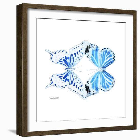 Miss Butterfly Duo Xugenutia Sq - X-Ray White Edition-Philippe Hugonnard-Framed Photographic Print