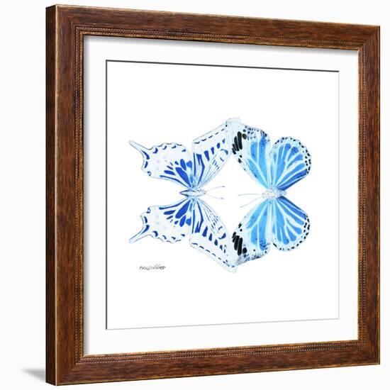 Miss Butterfly Duo Xugenutia Sq - X-Ray White Edition-Philippe Hugonnard-Framed Photographic Print