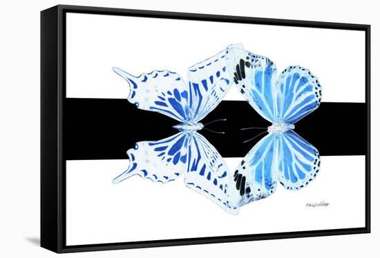 Miss Butterfly Duo Xugenutia - X-Ray B&W Edition-Philippe Hugonnard-Framed Stretched Canvas