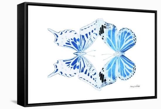 Miss Butterfly Duo Xugenutia - X-Ray White Edition-Philippe Hugonnard-Framed Stretched Canvas