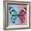 Miss Butterfly Genutia Sq - Blue & Hot Pink-Philippe Hugonnard-Framed Photographic Print