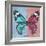 Miss Butterfly Genutia Sq - Blue & Hot Pink-Philippe Hugonnard-Framed Photographic Print