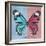 Miss Butterfly Genutia Sq - Blue & Hot Pink-Philippe Hugonnard-Framed Photographic Print