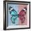 Miss Butterfly Genutia Sq - Blue & Hot Pink-Philippe Hugonnard-Framed Photographic Print