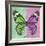 Miss Butterfly Genutia Sq - Green & Pink-Philippe Hugonnard-Framed Photographic Print