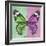 Miss Butterfly Genutia Sq - Green & Pink-Philippe Hugonnard-Framed Photographic Print