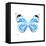 Miss Butterfly Genutia Sq - X-Ray White Edition-Philippe Hugonnard-Framed Stretched Canvas