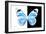 Miss Butterfly Genutia - X-Ray B&W Edition-Philippe Hugonnard-Framed Photographic Print